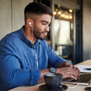 Man on Laptop