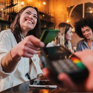 Woman Using Credit Card